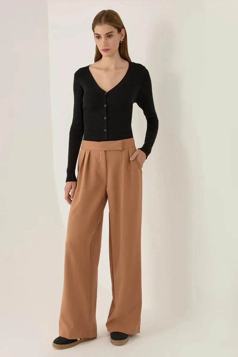 Hiccup High Waist Wide Leg Pants