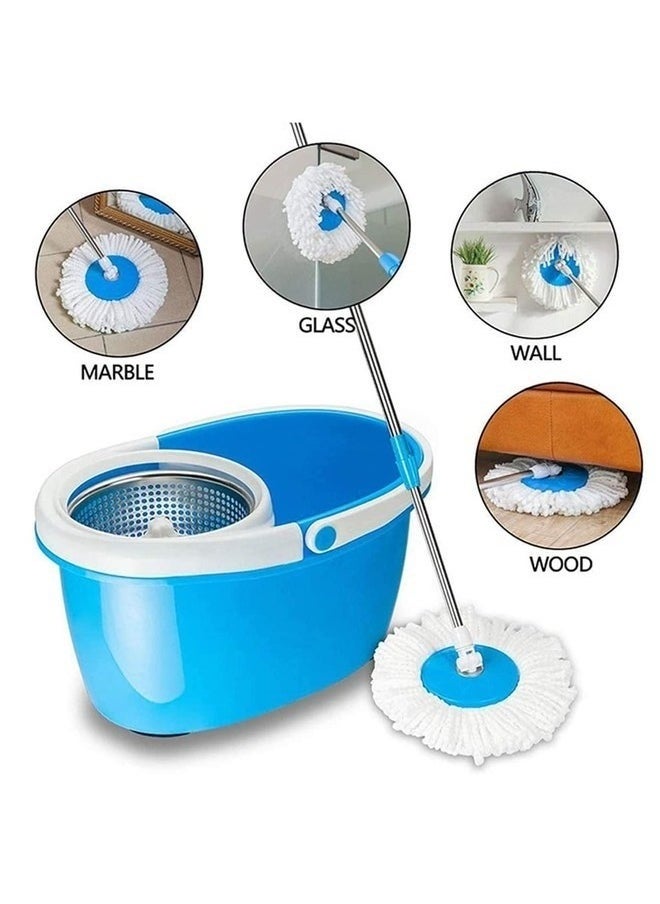 Zashe 5PCS Microfiber Replacement Mop Head – Universal Round Spin Mop Refill for 360° Magic Mopping  - Image 3
