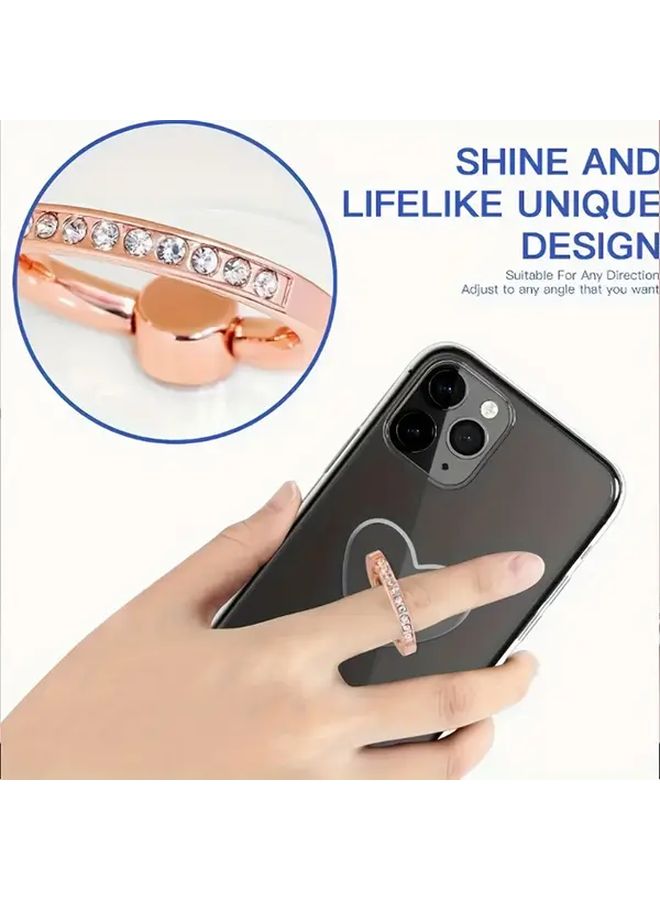 3 Pack Golden Phone Pull Rings Practical Convenient For Most Phone Models - Image 4