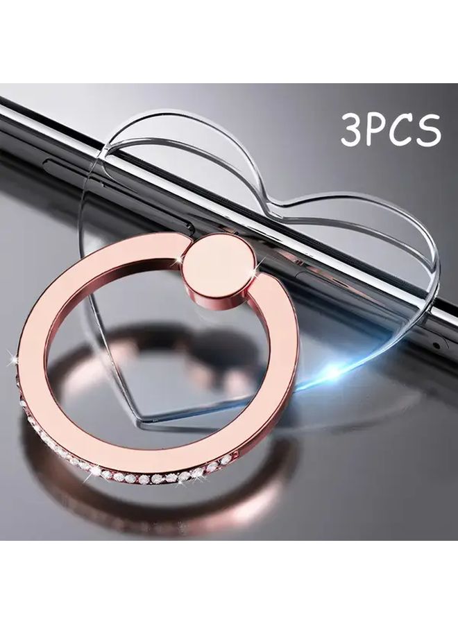 3 Pack Golden Phone Pull Rings Practical Convenient For Most Phone Models - Image 2