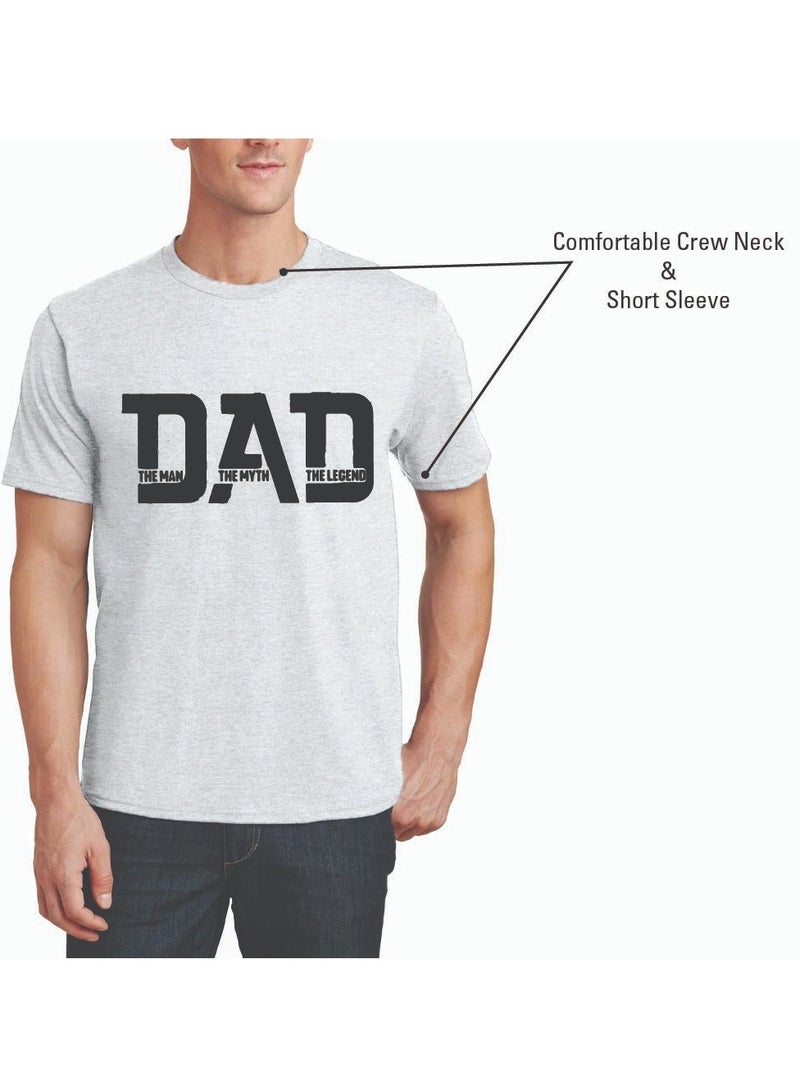 PRINTSHOP4ME Dad T-Shirt for Daddy - Dad T-Shirt for Father's Day - Dad Graphic Printed Men's T-Shirt - Worlds Best Dad T-Shirt - Father's Day T-Shirt for Dad - Image 5