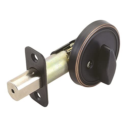 Design House Keyed Entry Door Deadbolt with One Keyed Side and Twist-Knob Interior, 2-Way Adjustable Latch, Fits Standard Doors, Oil Rubbed Bronze – Design House, 750869 - Image 5