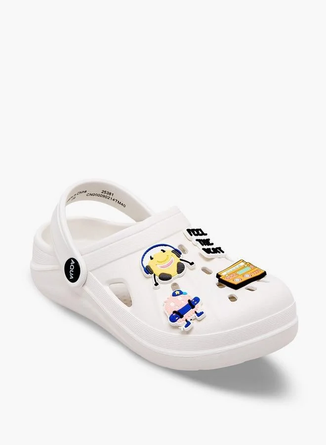 Aqua Kids Music Jibbitz Clogs