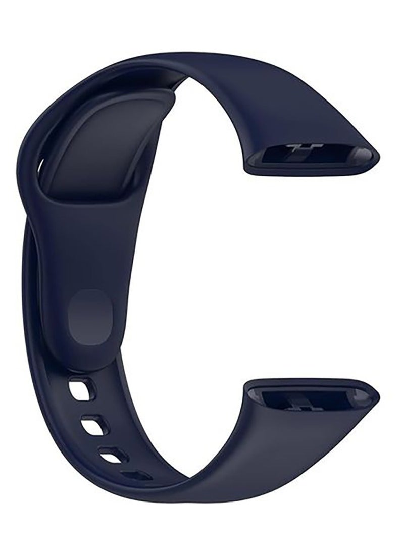 Generic Xiaomi Redmi Watch 3 Lite Soft Silicone Replacement Strap With Amazing Design - Blue  - Image 2