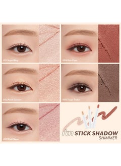 I'M MEME Eyeshadow Stick I'M Stick Shadow Shimmer ; Long Wear Blendable Creamy Pearly Finish Under Eye Makeup Suitable For Beginners 005 Taupe Trinket 0.03 Oz  - Image 3