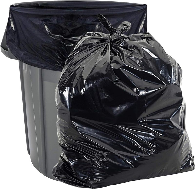 Purfex Garbage Bags, 100pcs Strong Bin Bags 75cm X 95cm (50 Gallon), Disposable Junk/Trash/Rubbish Bags, Bio-Degradable Heavy Duty Waste/Dust Bin Liners for Kitchen, Home & Office - Image 2