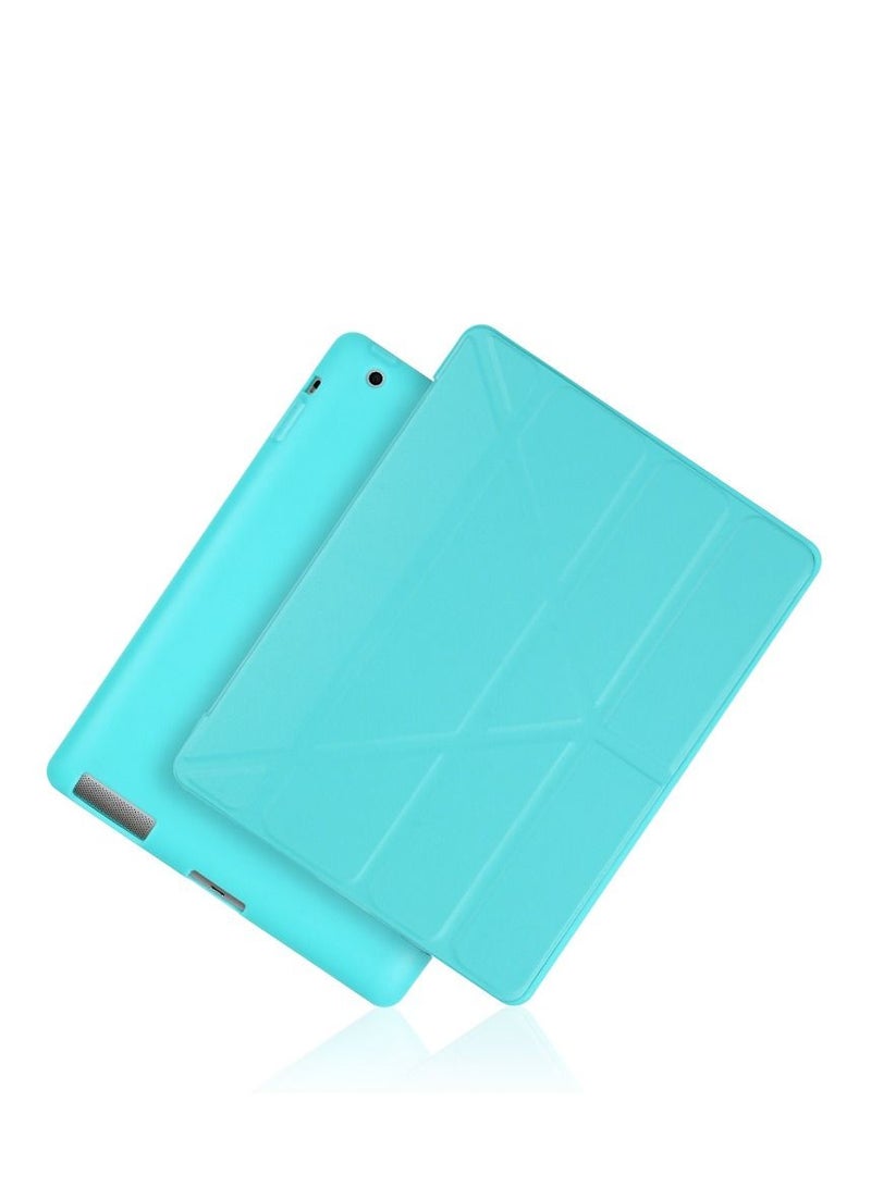 Blue iPad Multi Fold Soft Shell Protective Case
