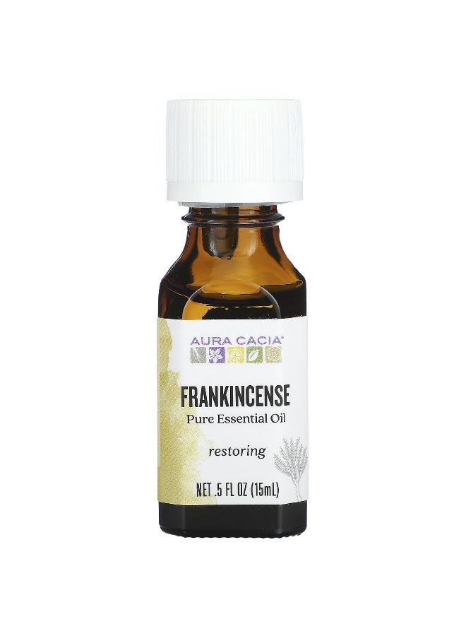 Aura Cacia أورا كاسيا، زيت أساسي نقي، لبان، 0.5 أونصة سائلة (15 مل) - Image 1