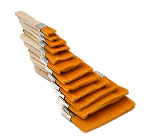ArtBee® ArtBee Painting Brushes Set for Acrylic, Oil and Watercolor Painting (Flat Wide Brush with Sponge Set of 13) - Image 3