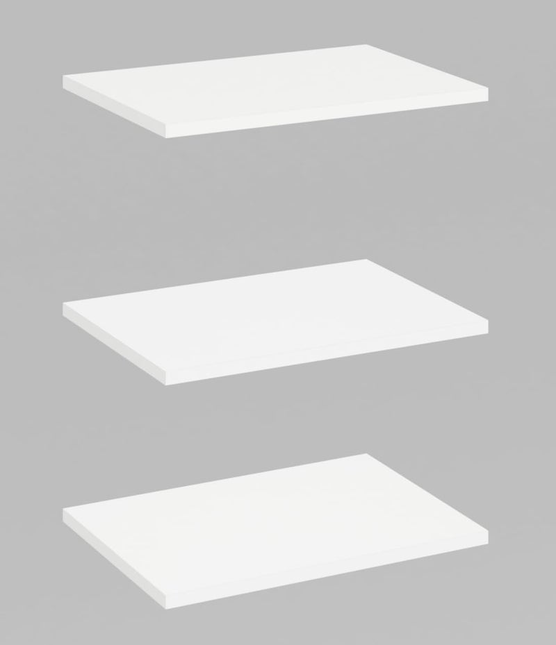 Madhuran MDF Engineered Wood Wall Mounted Shower Shelf with 3 Tier (12x30 CM,White) - Image 1