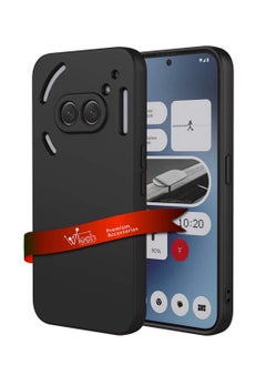 Wtech Nothing Phone (2a) 5G 2024 / Nothing Phone (2a) Plus Liquid Silicone with Lens Hole Case Cover - Black  - Image 1