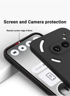 Wtech Nothing Phone (2a) 5G 2024 / Nothing Phone (2a) Plus Liquid Silicone with Lens Hole Case Cover - Black  - Image 4