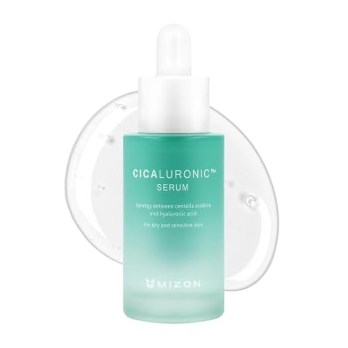 MIZON Cicaluronic Serum Soothing Moisturizing Centella Asiatica Hyaluronic Acid Vegan Formula Korean skincare (30ml 1.01 FL oz) - Image 1