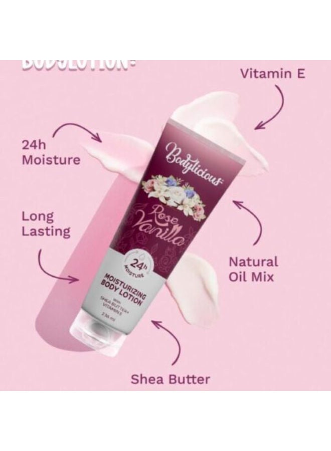 بودي ليشاس لوشن للجسم برائحة الفانيليا والورد - Image 2