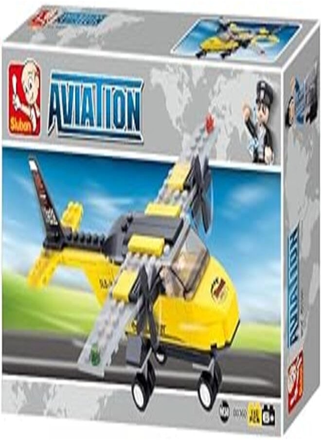 Sluban Sluban SlubanM38-B0360 Trainer Aircraft Building Bricks Set 