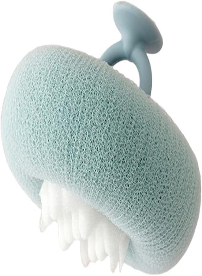 Bwexxt Lightcyan Suction Cup Bath Ball, Sunflower Suction Cup Bath Ball,Sunflower Exfoliating Body Scrubber, Bath Sponges Bath Sponge for Women and Men Shower Loofah Sponge - Image 1