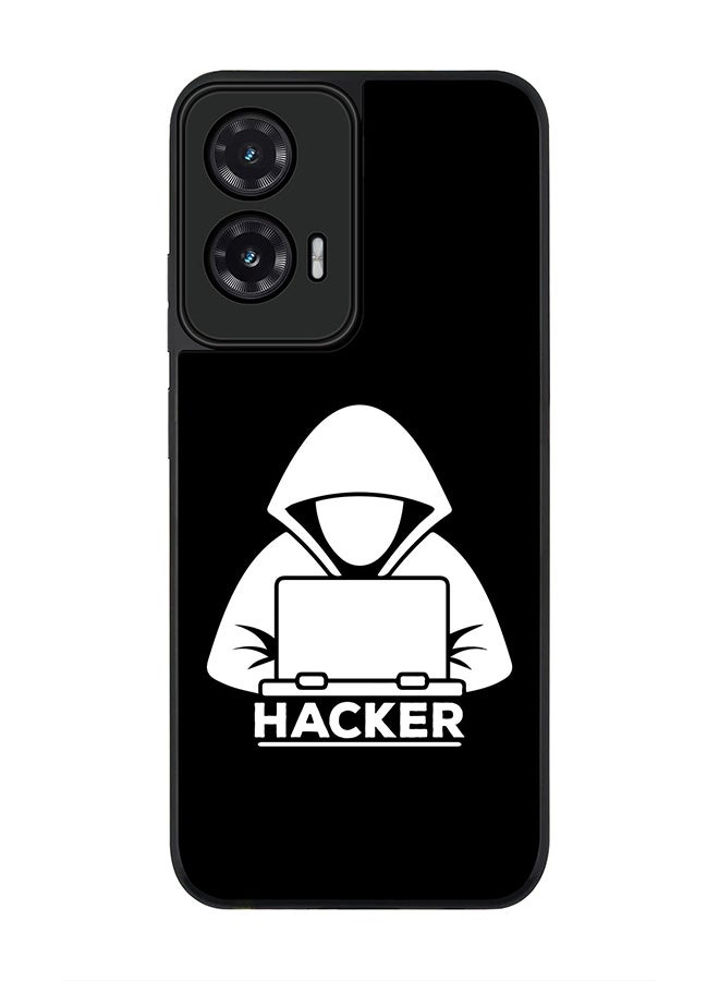 For Motorola Moto G35 Case,Slim fit Camera Protection, Shockproof Thin Phone cover  - Hacker