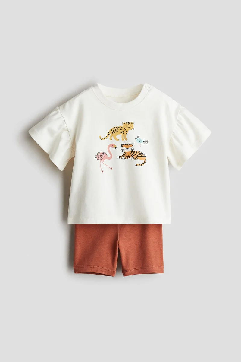 H&M 2-piece cotton jersey set