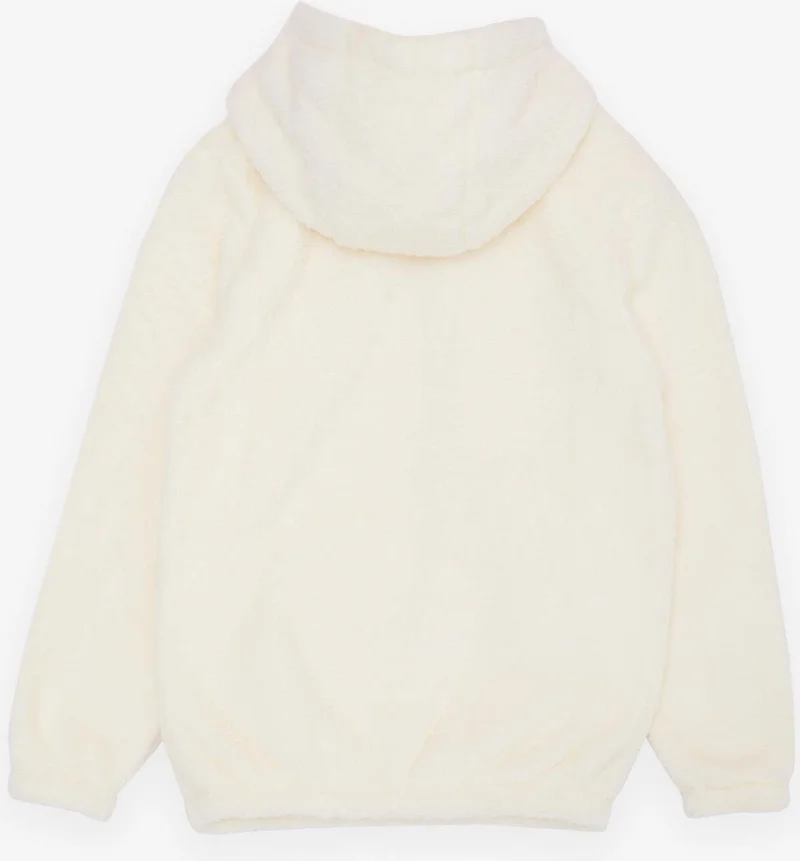 Export Girl Sweater Polar Fleece Hooded Elastic Waist 5-8 Years, Cream