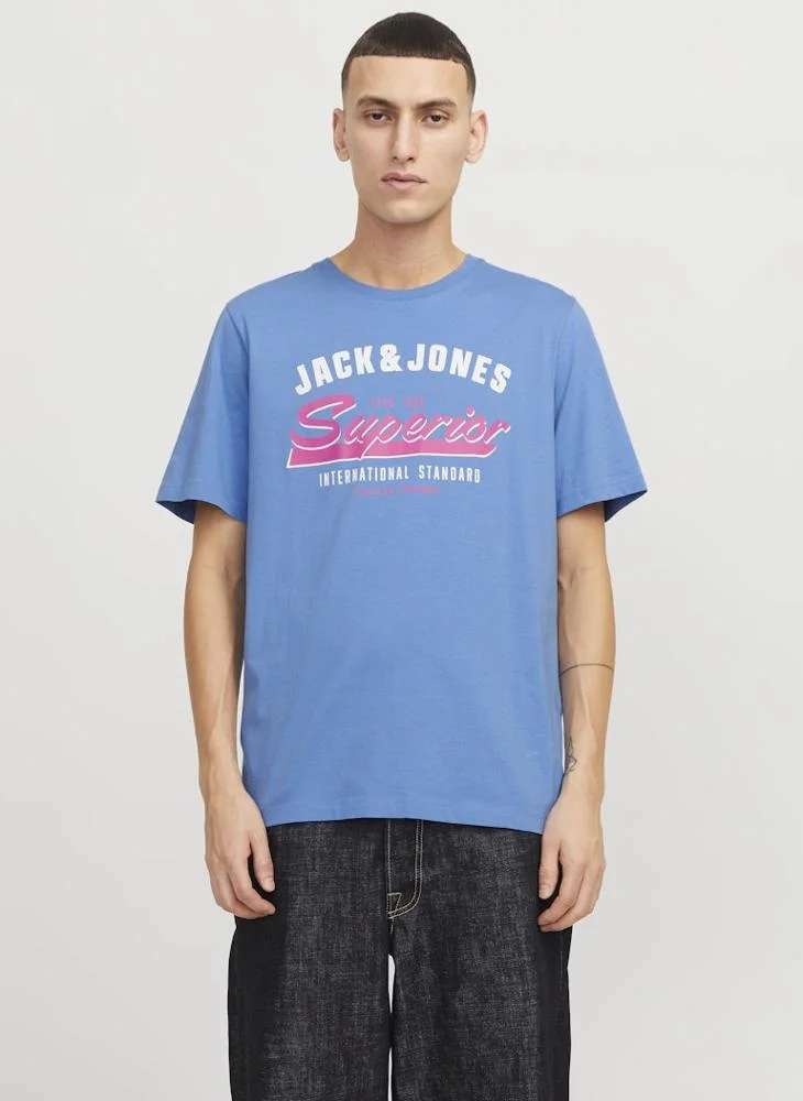 JACK & JONES Logo Crew Neck T-Shirt