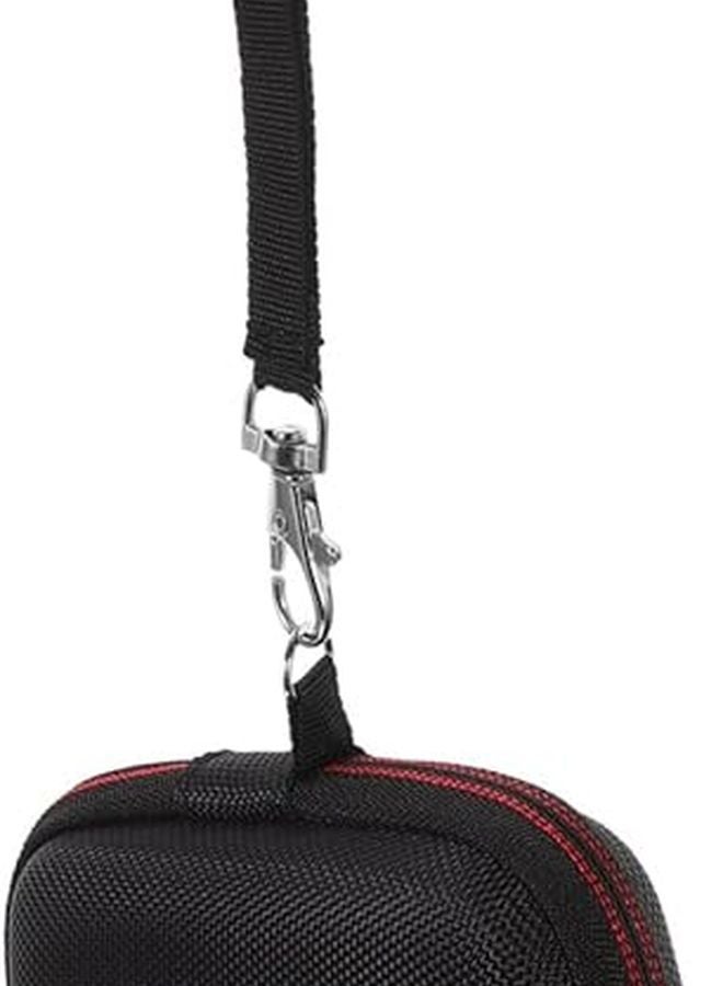 Black Portable Earphone Organizer Bag Zipper Travel Storage Case for Headphones Data Cables - Image 1