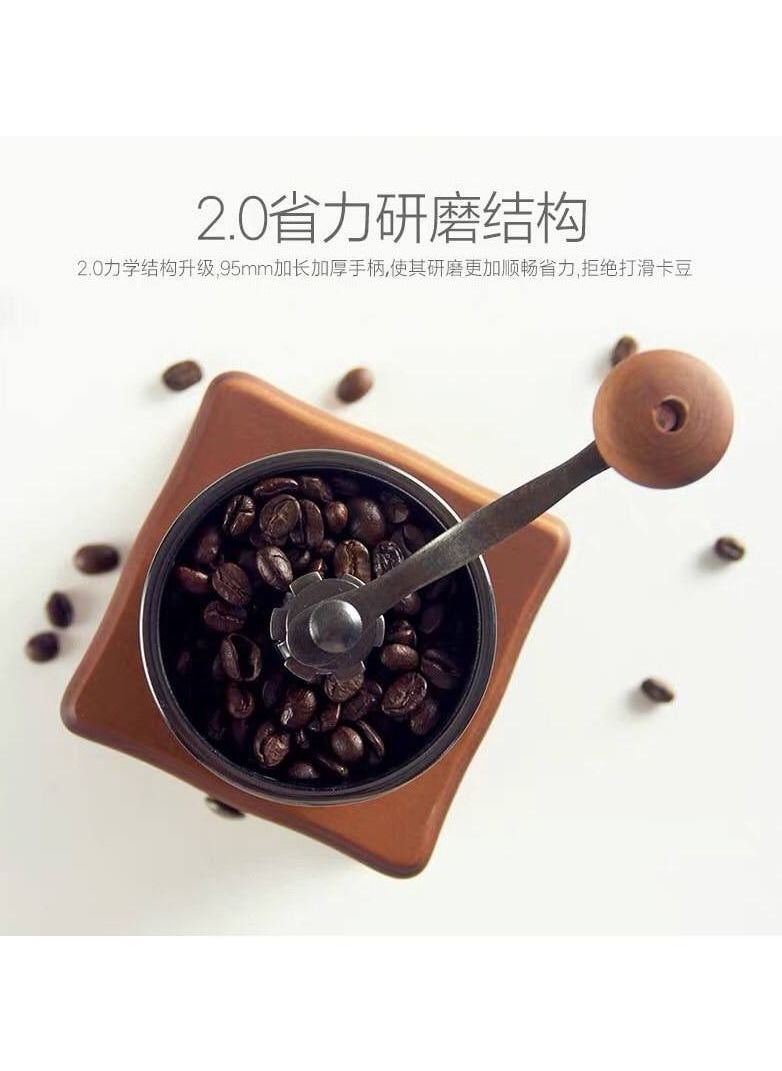 Generic - Manual coffee or nutmeg grinder. A classic coffee grinder equipped with a drawer and a strong handle for grinding - Image 1