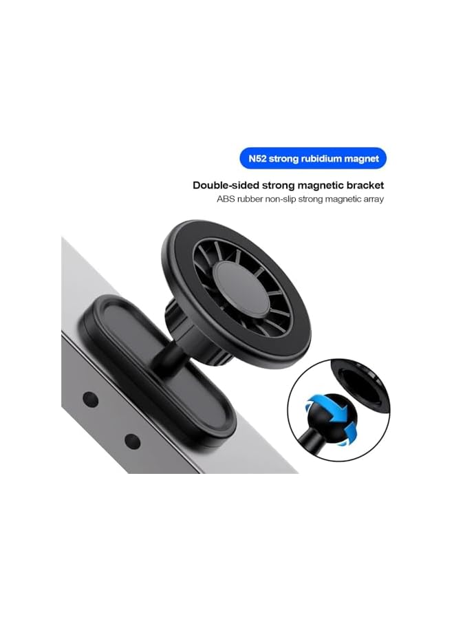 Green Tiger Magnetic Phone Mount for Gym, 360° Rotating Adjustable Phone Holder for 4.7-7 Inch Smartphones, Portable, Secure, Comes with Magnetic Ring for Non-Magnetic Phone - Image 2