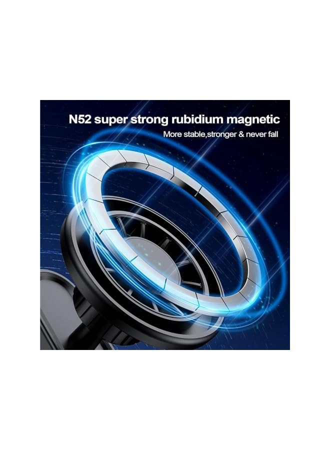 Green Tiger Magnetic Phone Mount for Gym, 360° Rotating Adjustable Phone Holder for 4.7-7 Inch Smartphones, Portable, Secure, Comes with Magnetic Ring for Non-Magnetic Phone - Image 4