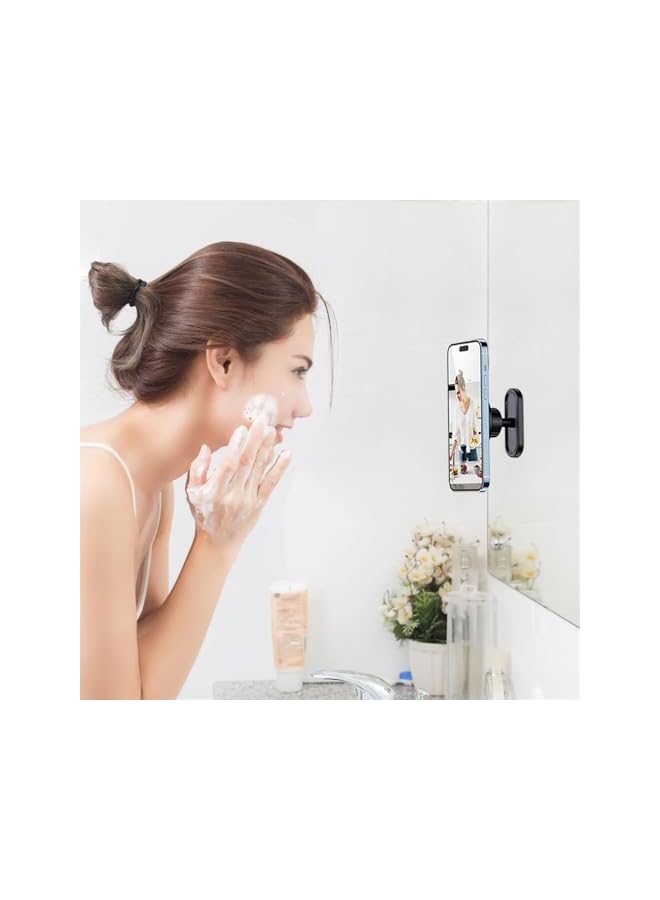 Green Tiger Magnetic Phone Mount for Gym, 360° Rotating Adjustable Phone Holder for 4.7-7 Inch Smartphones, Portable, Secure, Comes with Magnetic Ring for Non-Magnetic Phone - Image 5