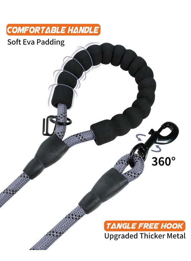 Joytale Joytale Reflective Dog Leash, Heavy Duty Nylon Rope with Poop Bag Holder, Highly Reflective Threads Leashes for Medium Large Dogs, 6'×1/2''  - Image 3