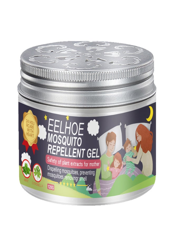 إيلهو جل طارد للبعوض من إيلهو، 120 غرام، تركيبة نباتية، طويل المفعول، للاستخدام الداخلي والخارجي، للأم والرضيع - Image 1