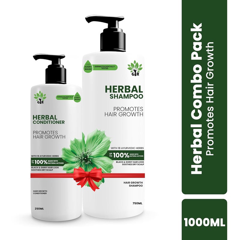 GIR Pure Herbal Revival Kit 750ML Shampoo 250ml Conditioner Natural Herbal Ingredients For Hair Growth and Hydration Ideal for All Hair Types - Image 3