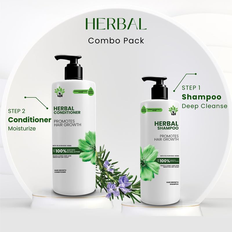 GIR Pure Herbal Revival Kit 750ML Shampoo 250ml Conditioner Natural Herbal Ingredients For Hair Growth and Hydration Ideal for All Hair Types - Image 5