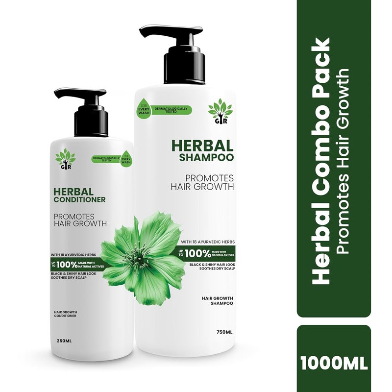 GIR Pure Herbal Revival Kit 750ML Shampoo 250ml Conditioner Natural Herbal Ingredients For Hair Growth and Hydration Ideal for All Hair Types - Image 2