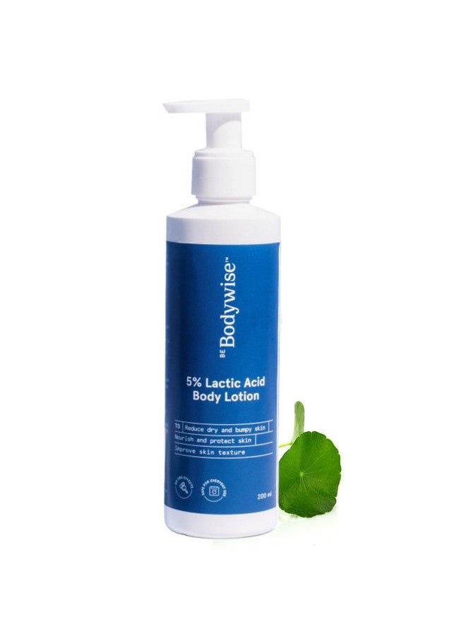Be Bodywise - 5% Lactic Acid Body Lotion For Women ; With 5% Lactic Acid Aloe Vera Extract & Cica Extract ; Improves Skin Texture & Reduces Appearance Of Strawberry Legs ; 200 Ml - Image 1