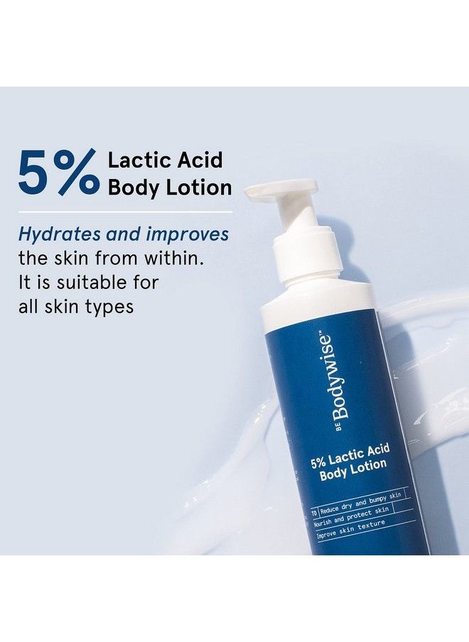 Be Bodywise - 5% Lactic Acid Body Lotion For Women ; With 5% Lactic Acid Aloe Vera Extract & Cica Extract ; Improves Skin Texture & Reduces Appearance Of Strawberry Legs ; 200 Ml - Image 1