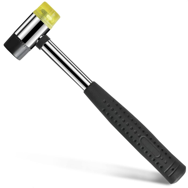 LEGLO Small Rubber Mallet Hammer, 25 mm Double-Sided Head, Non-Slip Grip - Image 1
