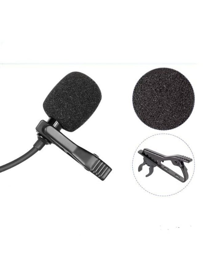 USB Microphone 6.6ft – Tiny Clip-on Omnidirectional Condenser Mic for Laptop and PC Video Recording - Image 1
