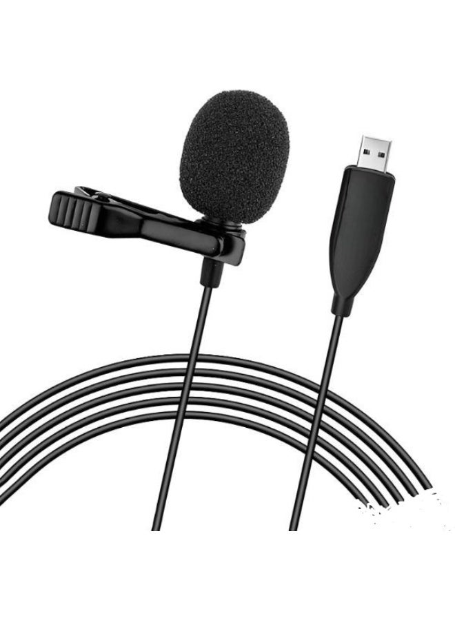USB Microphone 6.6ft – Tiny Clip-on Omnidirectional Condenser Mic for Laptop and PC Video Recording - Image 2