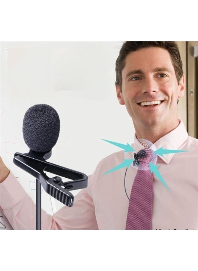 USB Microphone 6.6ft – Tiny Clip-on Omnidirectional Condenser Mic for Laptop and PC Video Recording - Image 4