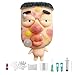 CIYOJA Pimple Popping Toy Squishy Toys Stress Relief Squeeze Toy Large Reusable Silicone Pimple Popper Fidget Toy Set Soft Sensory Toy for Adults ASMR Satisfying Play Includes 2 Filling Creams SquishFace - Image 2