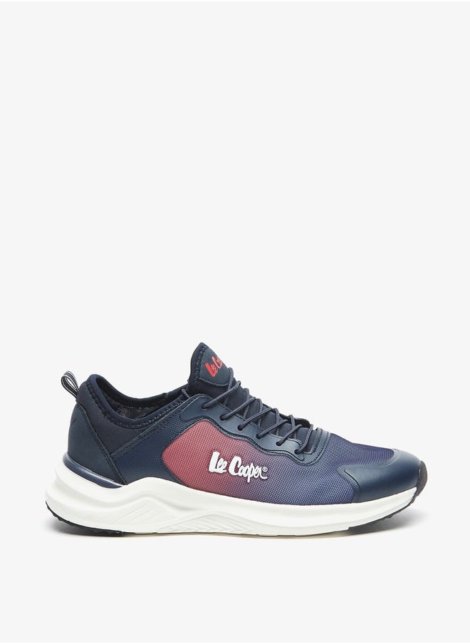 Lee Cooper Women's Colourblock Low Ankle Sneakers with Lace-Up Closure  - Image 3