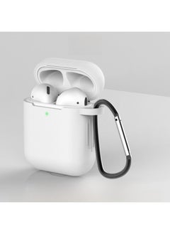 Generic Protective Silicone Soft Case For Airpods Pro 2345 Bluetooth Earphones Anti-fall Shockproof Cover Digital Computer Accessories-Color:White-Applicable Model:airpods Pro Commonly Used pearlescent Bag  - Image 1