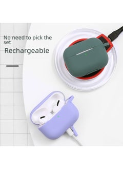 Generic Protective Silicone Soft Case For Airpods Pro 2345 Bluetooth Earphones Anti-fall Shockproof Cover Digital Computer Accessories-Color:White-Applicable Model:airpods Pro Commonly Used pearlescent Bag  - Image 5