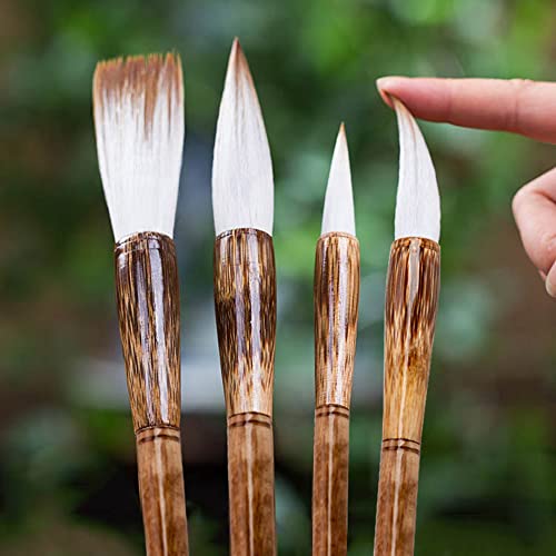 Semli Shanlian Hubi Chinese Calligraphy Brush Sumi Painting Set for Beginner Watercolor Drawing Kanji Brush Set - Image 1