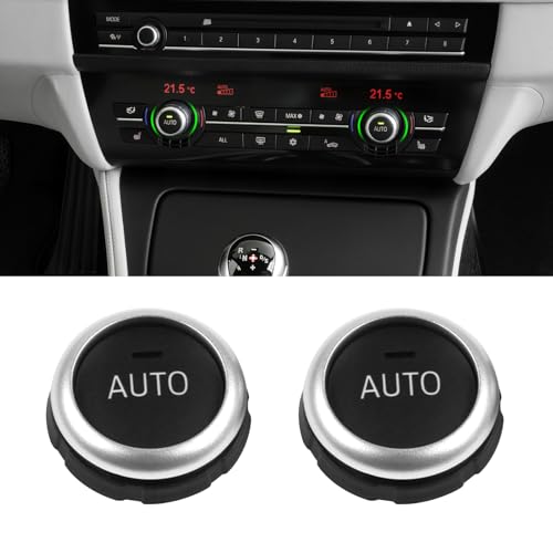 Jaronx Compatible with BMW AC Knob Buttons for 5F10 F11 6F12 F13 7F01 F02 X5 F15 X6 F16 Front ConsoleRear Air Condition Climate Control Knobs AC Button Replacement for BMW 61319393931 - Image 1