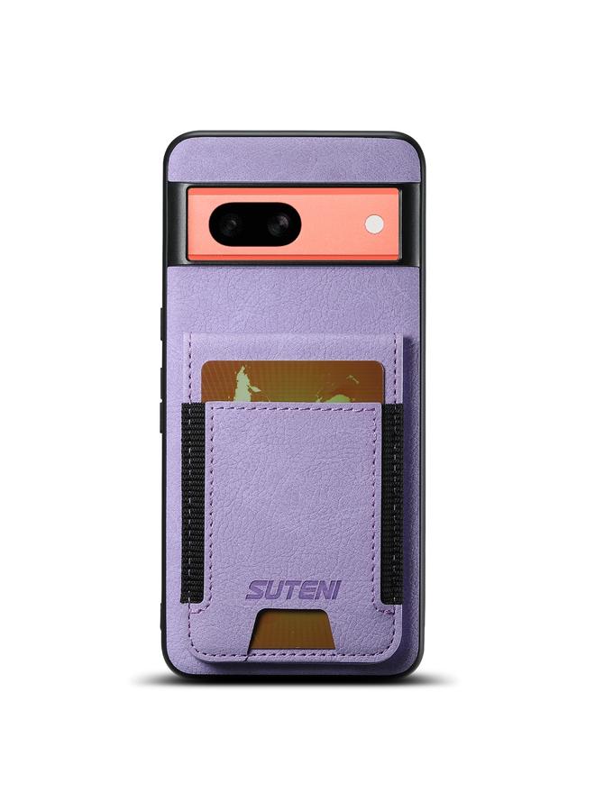 سوتين جراب لهاتف Google Pixel 7a H03 مصنوع من جلد الليتشي مع حامل للبطاقات في الخلف - Image 1