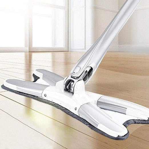 LA NEELJA XType Microfiber Mop for Floor Cleaning HandFree Wash Self Wringing Flat Mop 360 Degree DryWet Mop for Home Kitchen Hardwood Laminate Wood Tile Floors XType Microfiber Mop - Image 1