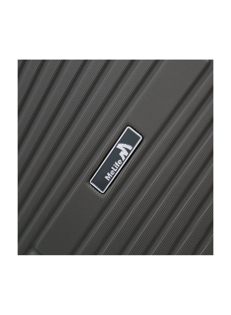 Melife Hardside Luggage Trolley Bag 3-Piece set,Grey (S-20",M-24",L-28",XL-32" ) - Image 3