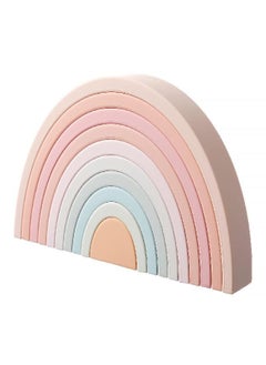 MCGMITT Rainbow Stacking Toy, Silicone Rainbow Stacker for Todders, Montessori Nesting Blocks, Building Creative Color Shape Matching Toy Set, 10 Layers - pzsku/ZDC7E943CB1C246ECB368Z/45/_/1686916249/72e127e8-48dd-4ad0-b872-81467942e68d